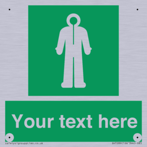 Custom sign safe condition Survival clothing